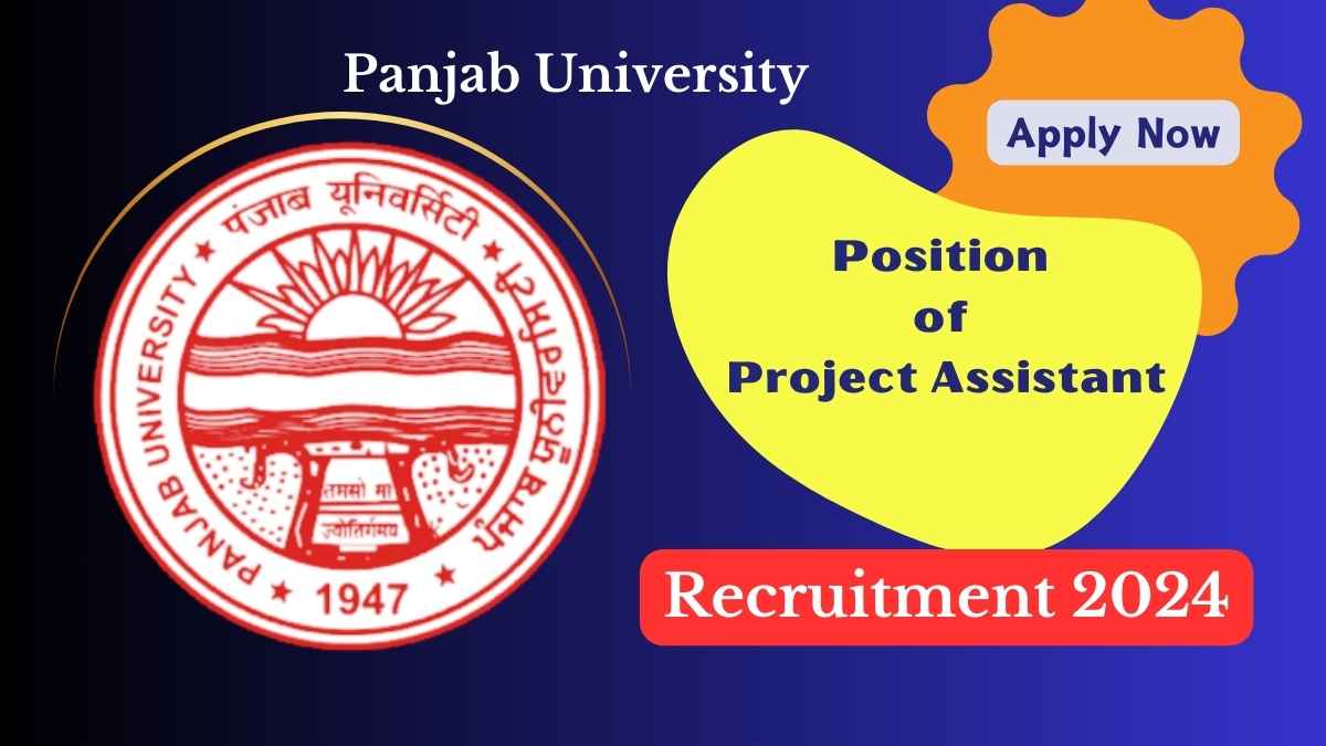 Project Assistant for Panjab University Recruitment 2024